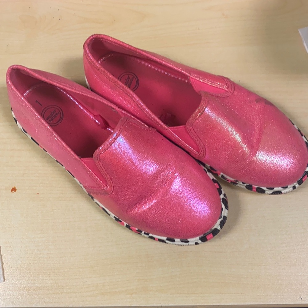 Barely worn but loved pink slippers